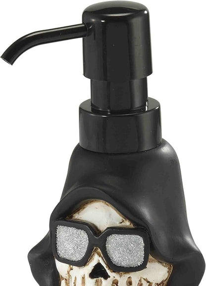 Avanti Linens - Lotion Pump/Soap Dispenser, Resin Countertop Accessories, Halloween Home Decor (Cool Skeleton)