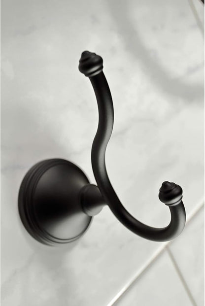 Kingston Brass BAHK1612478K Naples Bathroom Hardware Set, Matte Black 27.56 x 6.13 x 2.25