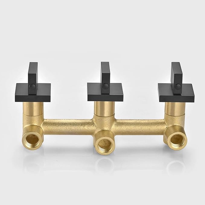 Wall Mount Waterfall Tub Filler Faucet with Hand Shower High Flow Matte Black Bathtub Faucet,SUMERAIN