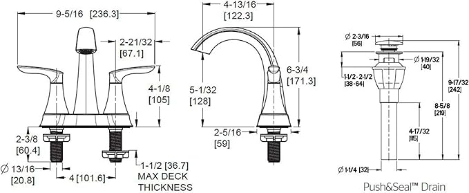 Pfister Weller Bathroom Sink Faucet, 4-Inch Centerset, 2-Handle, 3-Hole, Brushed Nickel Finish, LG48WRPK