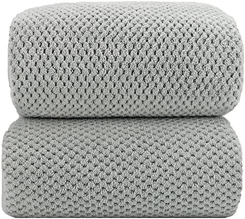 YTYC 39x78 Bath Sheets,Towels for Bathroom,Grey,2-Pieces
