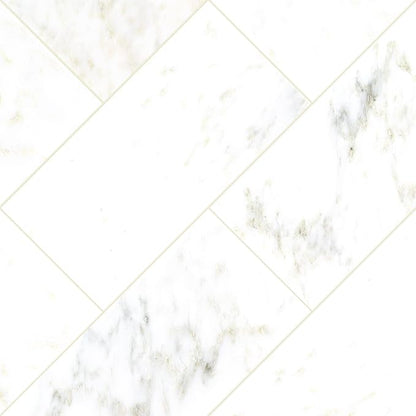 MSI Arabescato Carrara 12 inch x 6 inch Polished Marble Subway Tile for Kitchen Backsplash, Floor Tile, Wall Tile for Bathroom, Shower Wall Tile, 6x12 inch Mosaic Tile