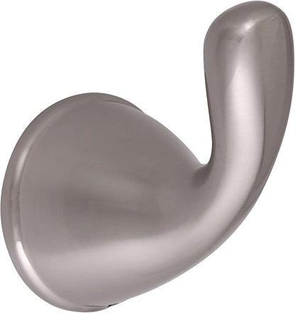 Alta Bay 4-Piece Bathroom Accessory Set, Brushed Nickel, Includes Towel Bar, Towel Ring, Toilet Paper Holder, and Robe Hook – Design House, 188680 | Wall Mount, Transitional, Zinc, Hardware, 558627