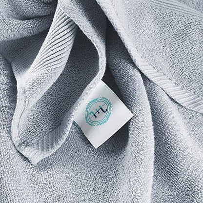 Hearth & Harbor Bath Mat Towels - 100% Ring Spun Cotton Luxury Towels - Ultra Soft & Highly Absorbent, Bathroom Towels, Floor Mat - Ice Blue