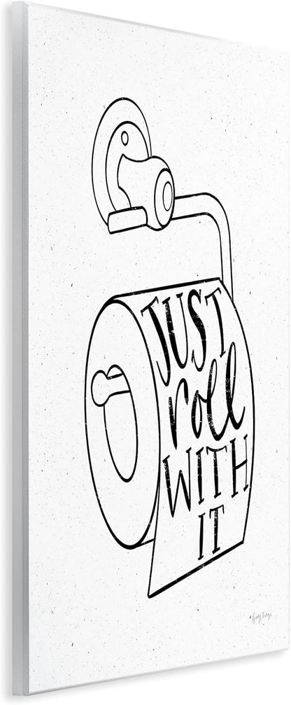 Toilet Paper Humor Bathroom, 13 x 19 Inch Mounted Print on Wall Plaque | Stupell Industries · By Becky Thorns · Ready to hang · Fun gift for bathroom decor · Made in USA