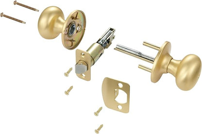 Design House 726927 Cambridge Entry Door Knob Satin Gold