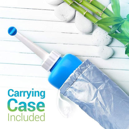 Butt Buddy Go - Portable Handheld Bidet & Fresh Water Bottle Sprayer (for Home, Travel, Outdoors | Retractable Nozzle, Soft-Squeeze Plastic, Large Volume | Stay Clean On-The-Go | Carry Bag Included)