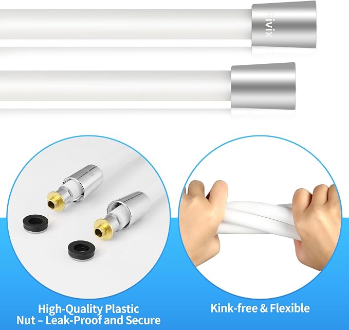 Extra Long Replacement Shower Hose Extension Handheld Shower Head Hose 118 Inches Flexible and Durable with Brass Insert and Nut rv shower head with hose