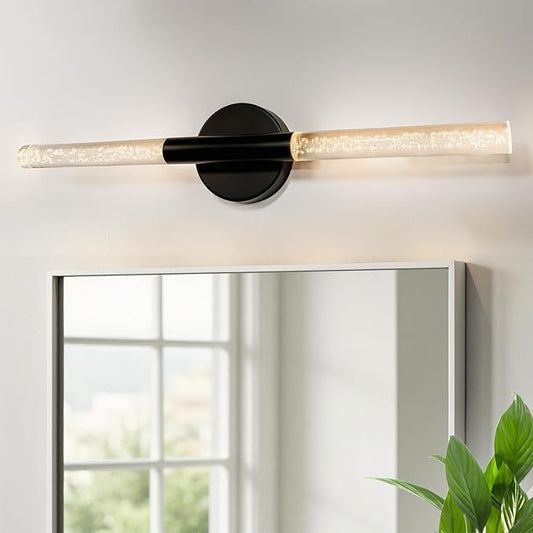 LED Bathroom Vanity Lights,24 inch Bathroom Light Fixtures Over Mirror,3000K Natural Warm Light, ETLï¼†UL Listed, Modern Wall Sconce for Bedroom,Living Room,Hallway,Black