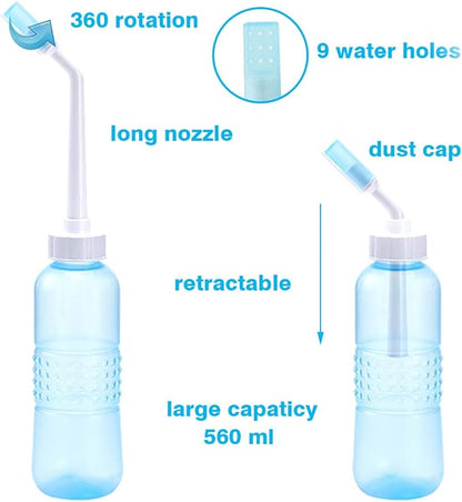 Portable Bidet Sprayer - Large Bidet Bottle 560 ML