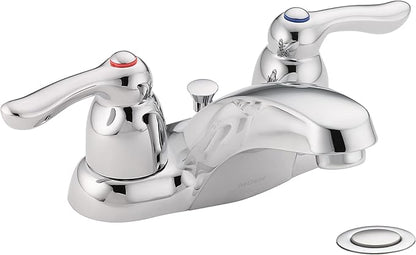 Moen 8917 Commercial M-Bition 4-Inch Centerset Lavatory Faucet with Drain 1.5 gpm, Chrome