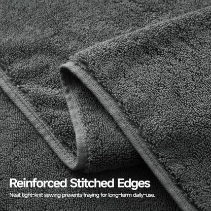REDKISS 2 Pack Bath Towels Large 32x63 Inches, Heavyweight 760G - Dark Gray