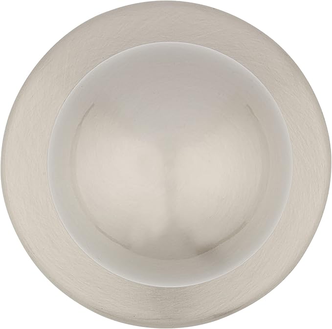 Kwikset Polo Dummy Door Knob, Single Sided Handle for Closets, French Double Doors, and Pantry, Satin Nickel Non-Turning Interior Push/Pull Door Knob, with Microban Protection