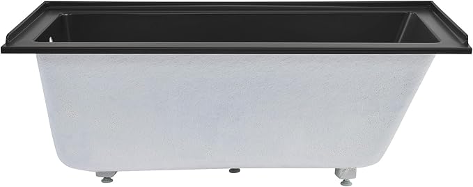 Swiss Madison Voltaire 60" x 30" Left-Hand Drain Alcove Bathtub in Matte Black