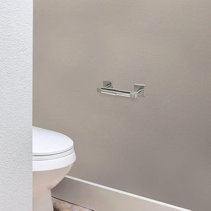 Design House 581454 Karsen Contemporary Toilet Paper Holder for Bathroom Satin Nickel