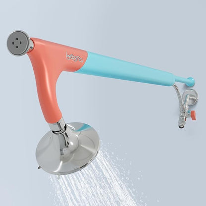 BOONA Original Tandem Shower as Seen on Shark Tank | Dual Shower Head for Couples | Max Water Pressure for Two | Easy Install (Retro Miami, One Showerhead)