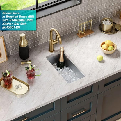 KRAUS Oletto Single Handle Kitchen Bar Faucet in Matte Black, KPF-2822MB