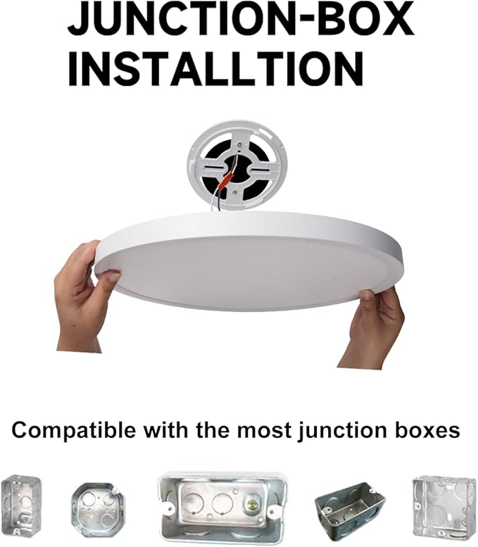 8Inch Low Profile Ceiling Light, 15W 1200LM 5CCT Ultra Thin Surface Mount Light for Wet Location, No Flicker and Dimmable Flush Mount Lighting, 8 Inch 4Pack Gold