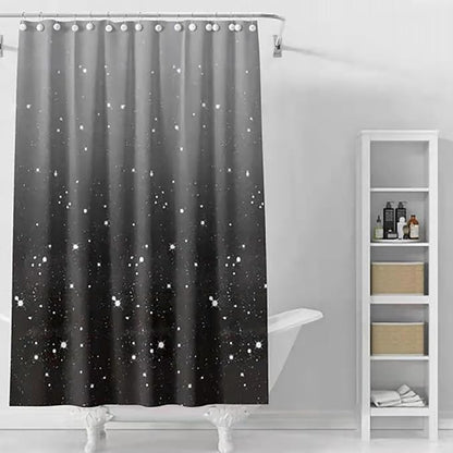 Black Shower Curtain Liner, 4G PEVA Shower Liner, Plastic Peva Waterproof Shower Curtains, 72x72 inch with Grommet Holes 3 Magnetic Weights