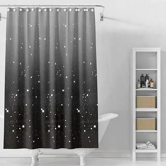 Black Shower Curtain Liner, 4G PEVA Shower Liner, Plastic Peva Waterproof Shower Curtains, 72x72 inch with Grommet Holes 3 Magnetic Weights