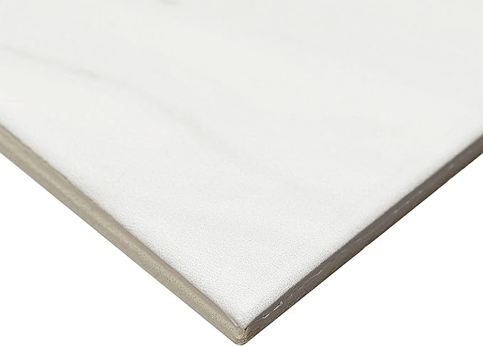 Daltile Perpetuo 4" X 12" Glazed Ceramic Wall Tile in Satin Timeless White (28 pieces per carton) (10.64 sqft per carton)
