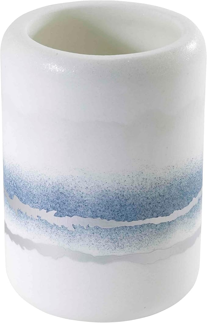 Avanti Linens - Tumbler, Resin Countertop Accessories, Marble Inspired Bathroom Essentials (Murano Collection)