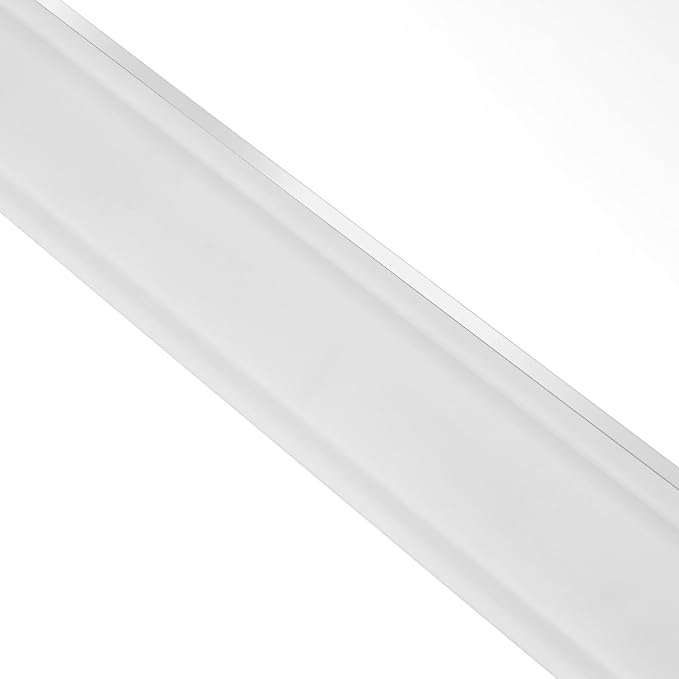 mirrea 48in Modern LED Vanity Lights for Bathroom Chromed,Cold White 5000K | Over Mirror,ETL listed,Dimmable, 48watts,Eye-friendly,Frosted acrylic shade,Rust-resistant,Moisture-resistant