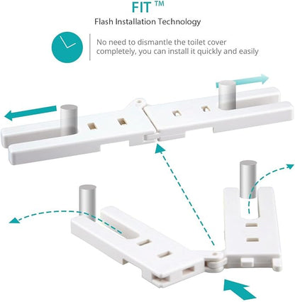 Bathroom Bidet Fresh Water (Cold Water only) Spray Self Cleaning Dual Nozzle Non-Electric Mechanical Bidet Toilet Restroom Seat Cover Attachment (UBI-AMI-630)