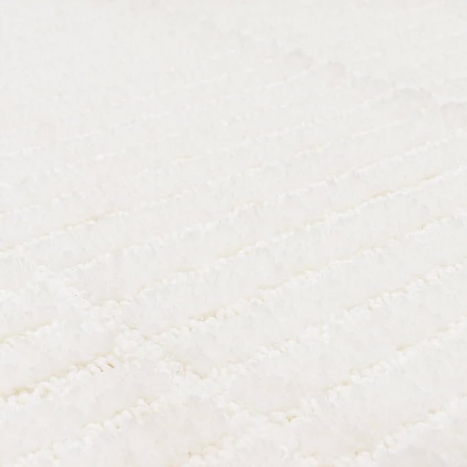 Mohawk Home Sanctuary Casual Solid White 2' X 3' 4" Bath Mat Perfect for Bathroom