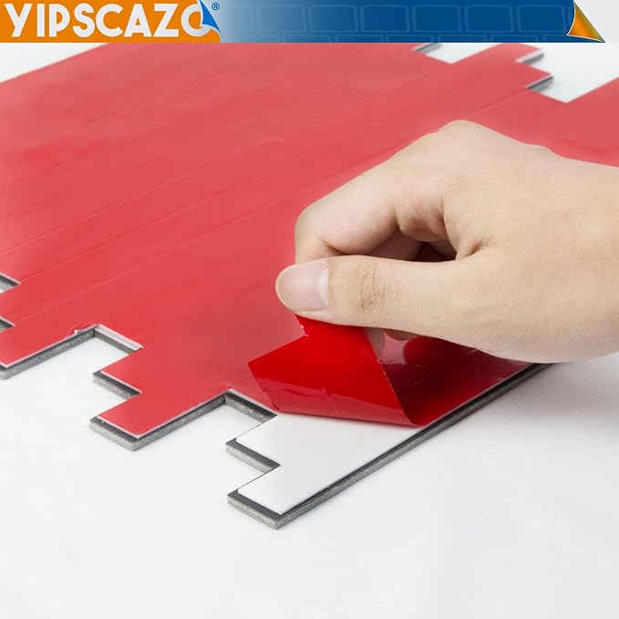 Yipscazo 2026 New Upgrade Peel and Stick Stone Metal Tile Backsplash, Stick on Tiles for Backsplash Kitchen, Bathroom, Fireplace (10 Sheets, Bright Carla White)