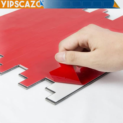 Yipscazo 2026 New Upgrade Peel and Stick Stone Metal Tile Backsplash, Stick on Tiles for Backsplash Kitchen, Bathroom, Fireplace (10 Sheets, Bright Carla White)