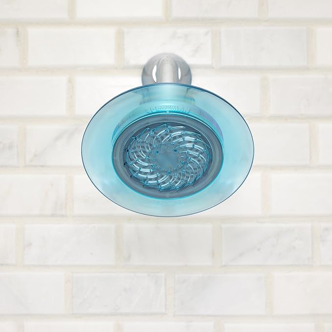 Speakman S-4000-E175 The Reaction 1.75 gpm Low Flow Shower Head, Blue/Chrome