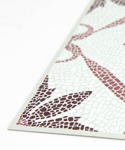 FloorPops Jamila Burgundy Peel and Stick Floor Tiles, FP6299