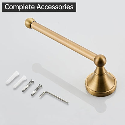 Antique Brass Toilet Paper Holder Hand Towel Ring, Brass Bathroom Accessories Set Towel Holder Toilet Paper Roll Holder, Antique Farmhouse Bathroom Hardware 2 Pieces Set Wall Mount Stainless Steel