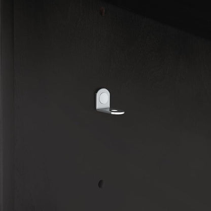 OVE Decors Bailey 72 in. Double Sink Freestanding Matte Black Wood Bathroom Vanity with White Quartz Top, Matching Backsplash and Power Bar