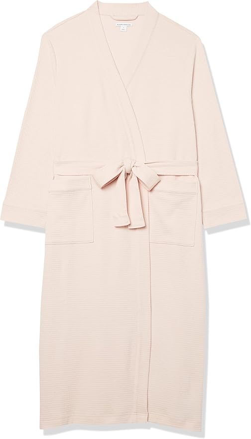 Amazon Essentials Women's Lightweight Waffle Full-Length Bath Robe (Available in Plus Size)