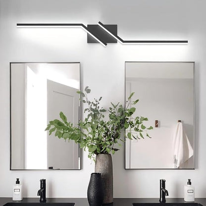 40 inch Black Bathroom Vanity Light Modern Vanity Lighting Dimmable LED Lights for Bathroom 6000K Cool White