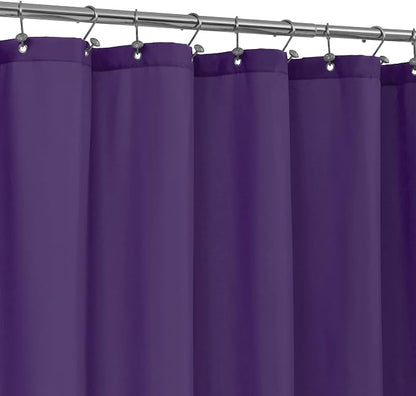 ALYVIA SPRING Waterproof Fabric Shower Curtain or Liner Royal Purple, 72x72 | 3 Magnets, Soft Cloth & Hotel Quality, Machine Washable, Light-Weight, Standard Size
