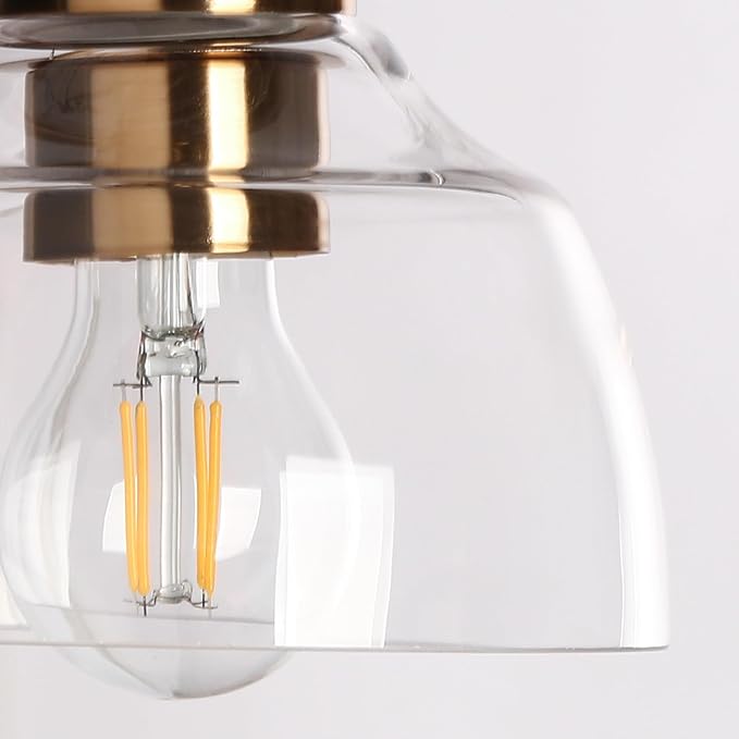 KSANA Sconces Wall Lighting, 1-Light Black and Gold Wall Sconce Light, Modern Bedroom Bathroom Wall Sconces Indoor with Clear Glass Shade