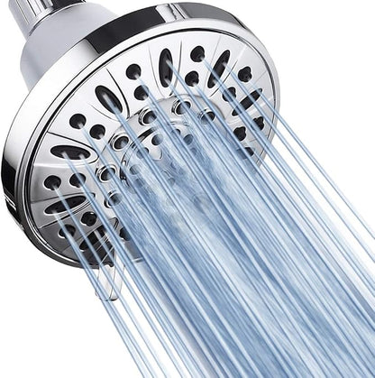 AquaDance Premium High Pressure 6-setting 4-Inch Shower Head for the Ultimate Shower Spa Experience! Officially Independently Tested to Meet Strict US Quality & Performance Standards – 1.8 GPM
