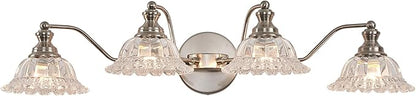 Brushed Nickel 4 Light Vanity Light