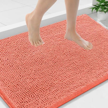 Smiry Bathroom Rugs 36X24, Luxury Chenille Extra Soft Absorbent Bath Mat