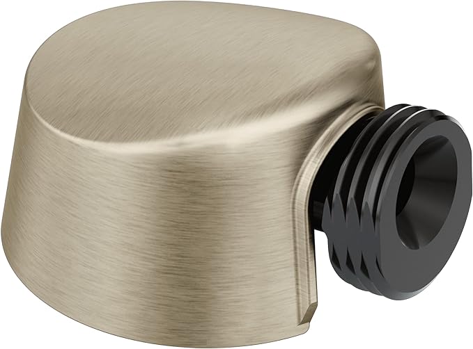 Moen Round Drop Ell Handheld Shower Hose Wall Connector, Brushed Nickel Finish, A725BN