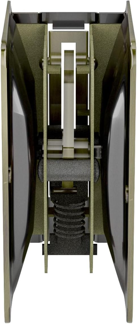 Richelieu | Onward Privacy Pocket Door Pull, Rectangular, Antique Brass
