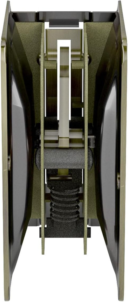 Richelieu | Onward Privacy Pocket Door Pull, Rectangular, Antique Brass