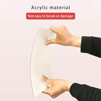 iCAGY Acrylic Mirror for Wall Kids Adults Bedroom Door Closet | Shatterproof, Self-Adhesive, Lightweight, Plastic Mirror Tile Sheet, Reflective, Safe, Plexiglass, 8x12 inch 2 Pcs