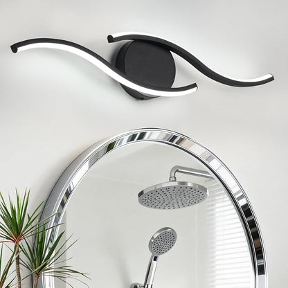 Black Bathroom Light Fixtures Over Mirror, 24 Inch Modern Bathroom Vanity Light Bar 96 LED Beads, 1300LM Brightness 5 Color, Vanity Lighting Fixture for Bathroom, Led Bathroom Sconces, UL & FCC Cert.