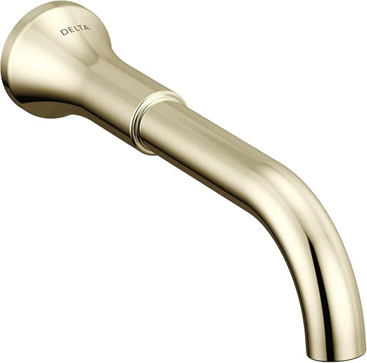 Delta Trinsic Wall Mount Bathroom Faucet 3 Hole, Polished Nickel Bathroom Sink Faucet for Wall, Polished Nickel T3554LF-PNLHP-WL (Valve and Handles Not Included)