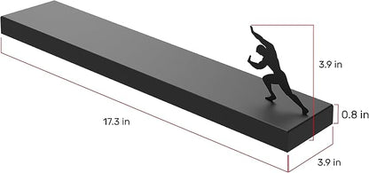 Floating Toilet Paper Shelf - Funny Bathroom Decor, Sisyphus | Unique toilet paper holder doubles as tissue box cover and bathroom shelf storage