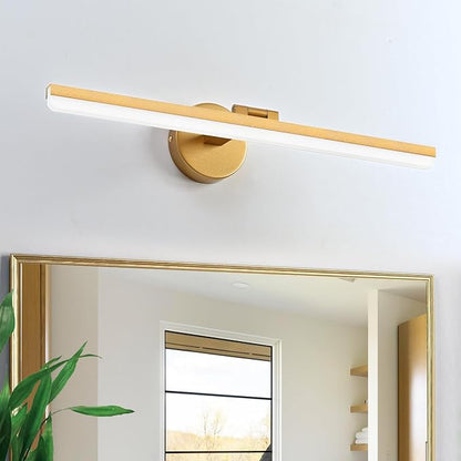 Modern Gold Bathroom Vanity Light Fixtures - 24inch Rotatable LED Vanity Lights for Modern Bathroom Wall Sconce Lighting (White Light 6000K)